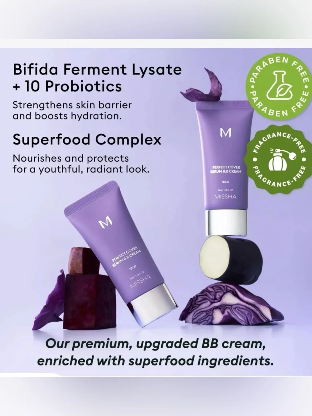 Missha BB Cream & Luxe Light to Dark Skin Tones Foundation